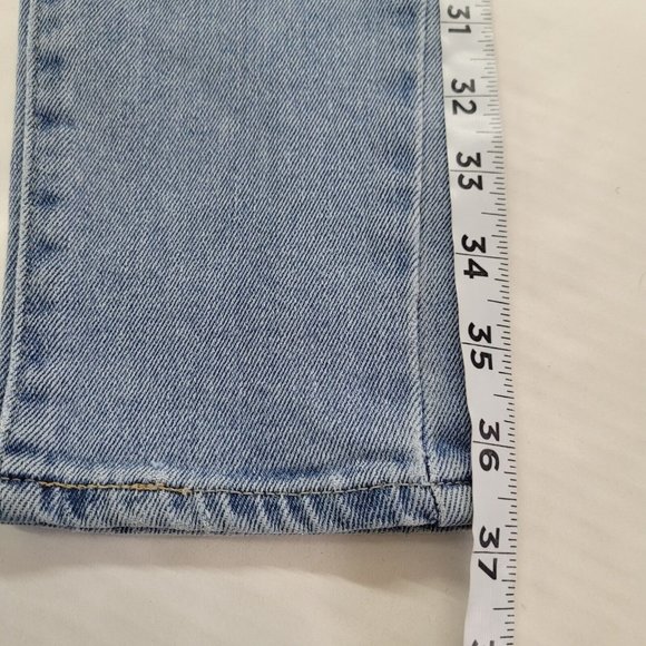 Levis Jeans Womens 721 High Rise Skinny Size 26 Light Blue 5-Pocket Stretch - Picture 12 of 14